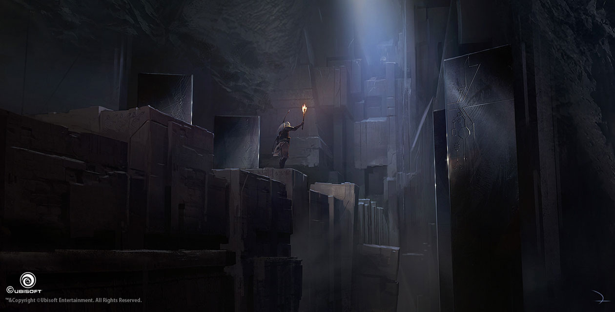 First Civilization Tombs Concept Art from Assassin's Creed Origins