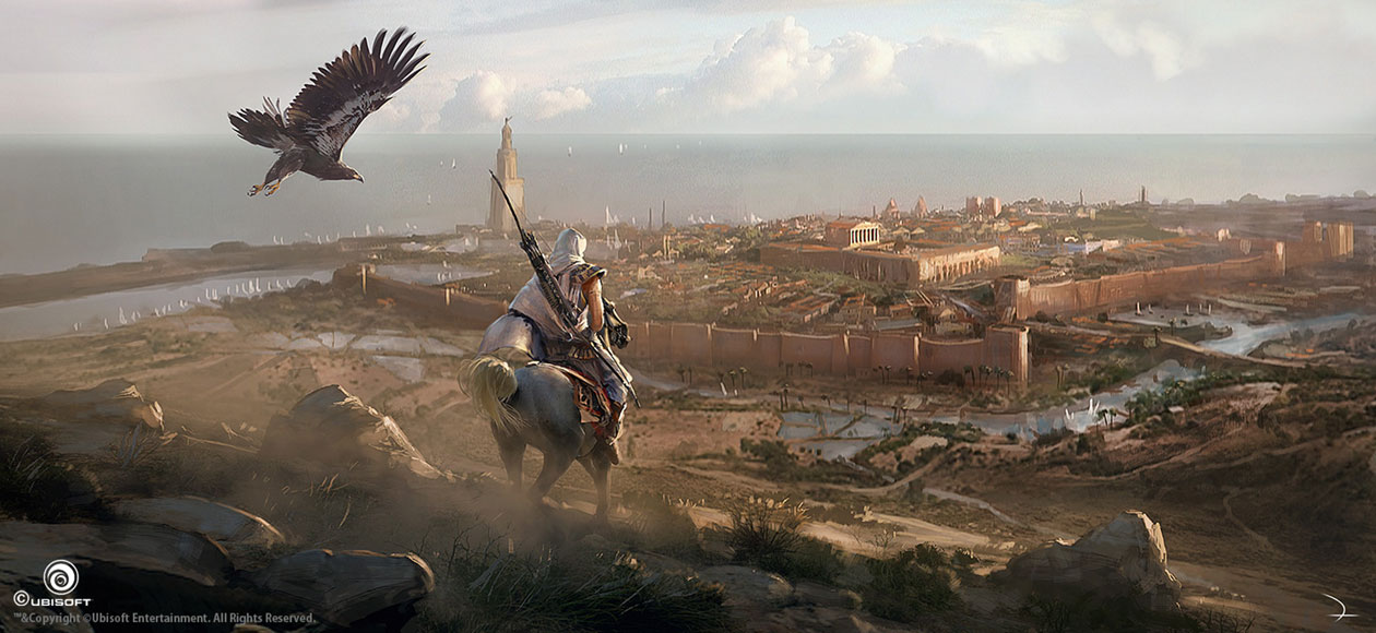 First Sight of Alexandria Concept Art from Assassin's Creed Origins