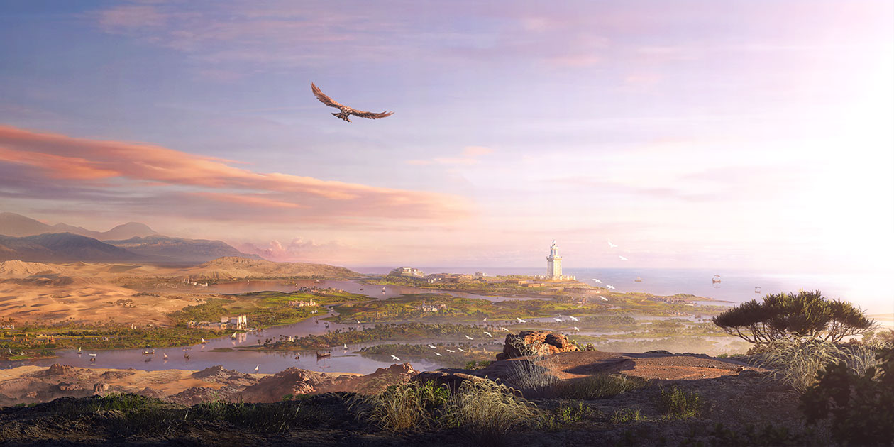 Hawk Concept Art from Assassin's Creed Origins