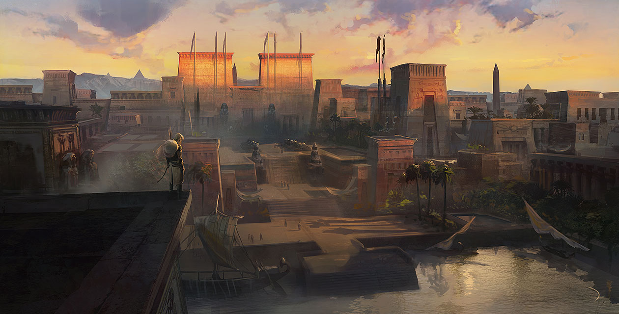 Memphis Concept Art from Assassin's Creed Origins