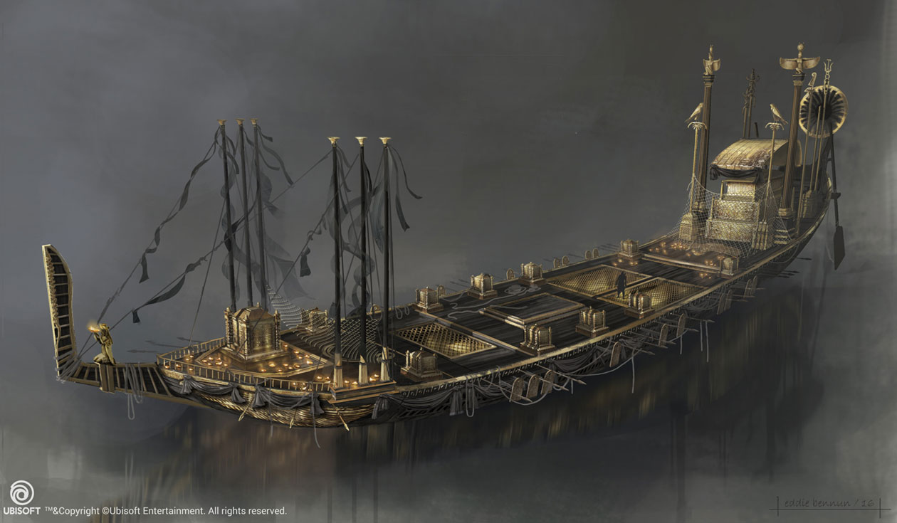 Mortuary Ship of Ra Concept Art from Assassin's Creed Origins