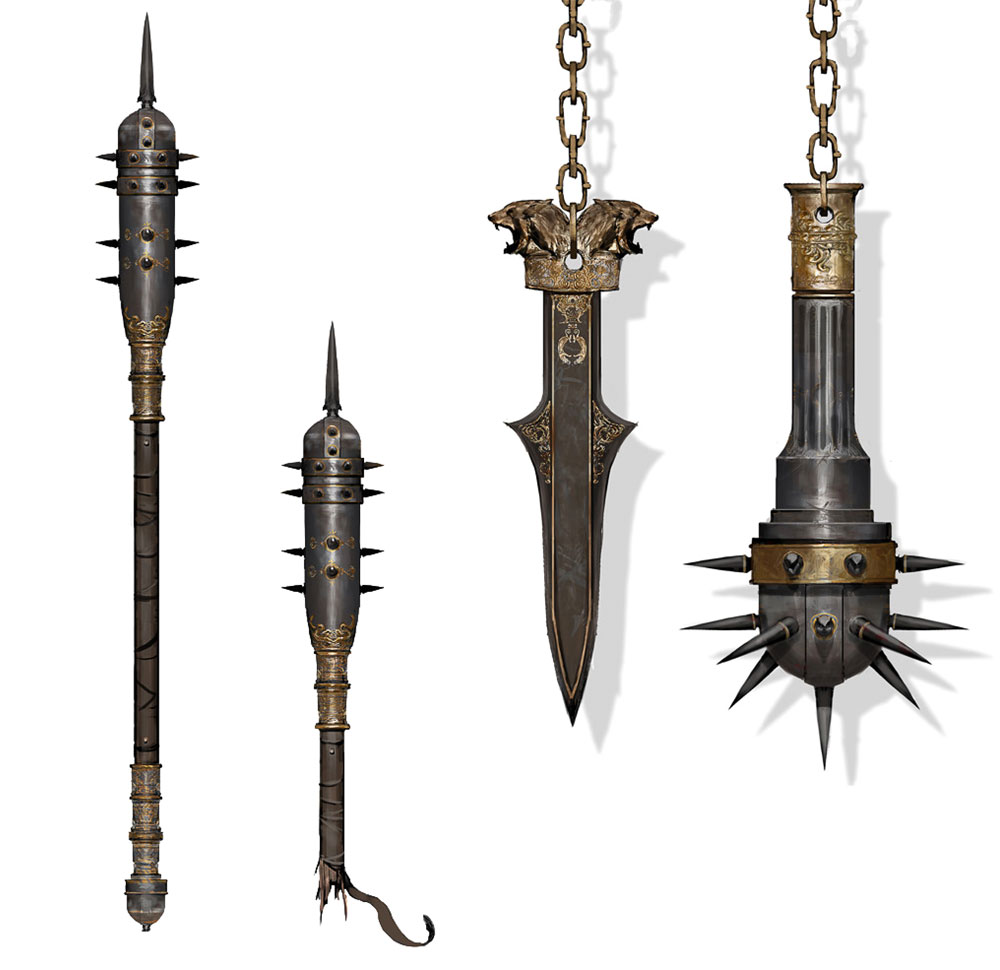 Weapon Designs Concept Art from Assassin's Creed Origins