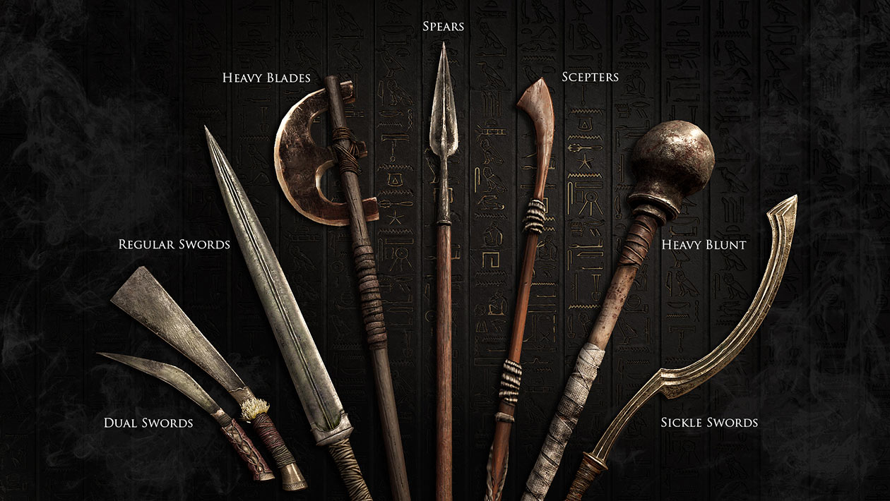 Weapons Artwork from Assassin's Creed Origins
