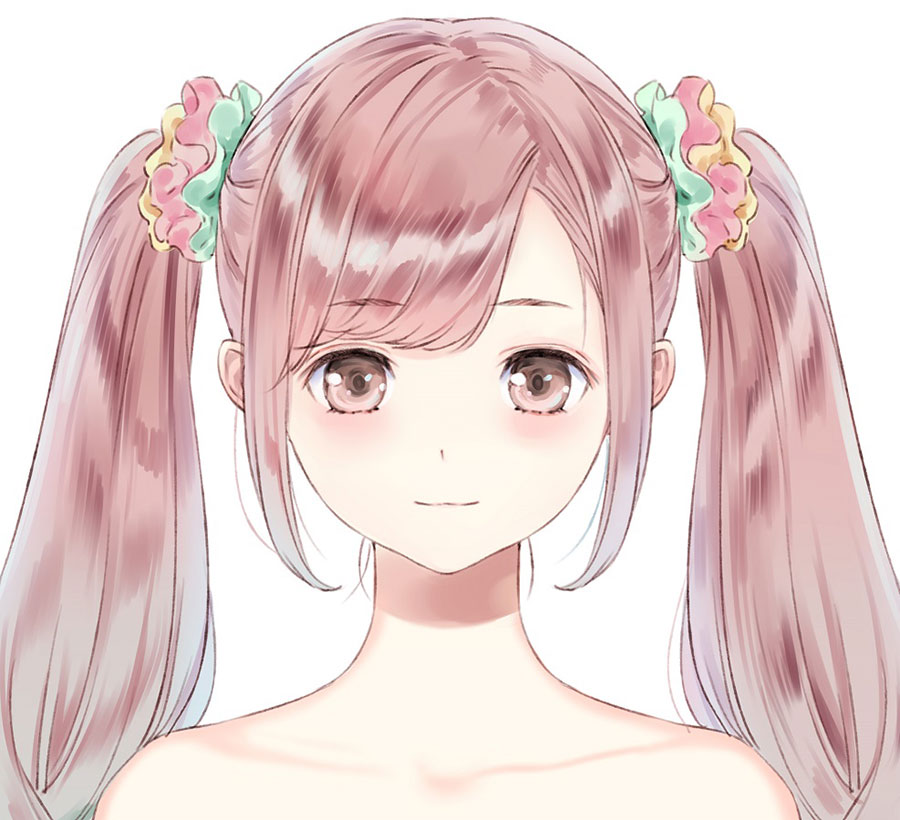 Chihiro Inoue Face Character Art from Blue Reflection