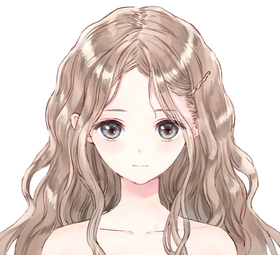 Lime Shijou Face Character Art from Blue Reflection
