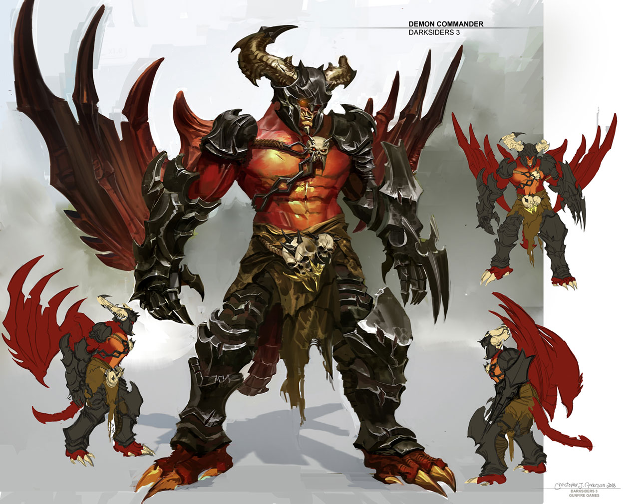 Demon Commander Art from Darksiders III
