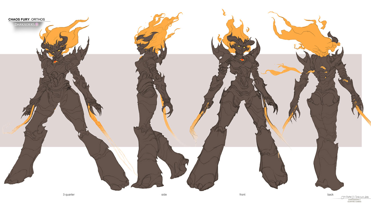 Fury Chaos Form Ortho Art from Darksiders III