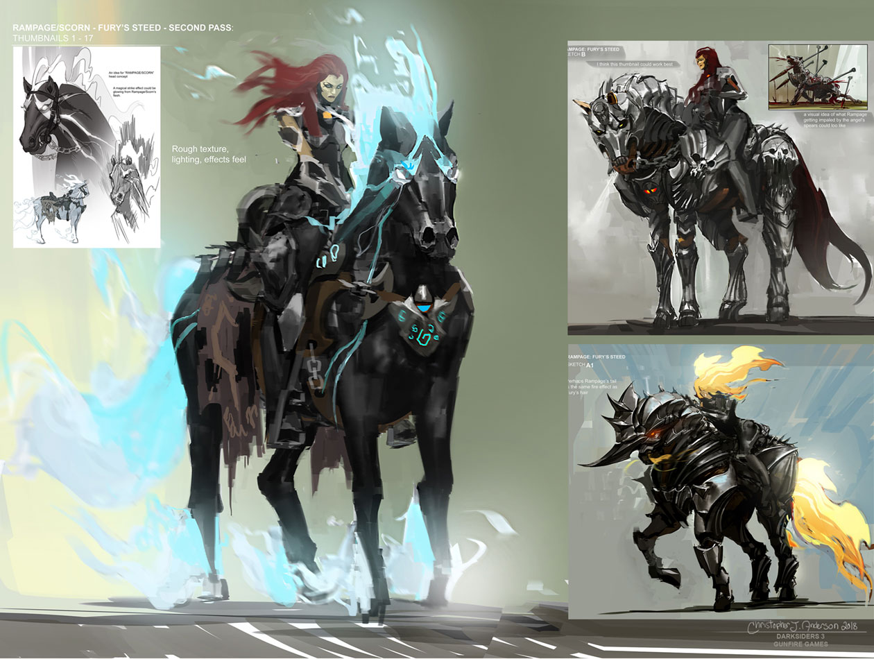 Rampage Art from Darksiders III