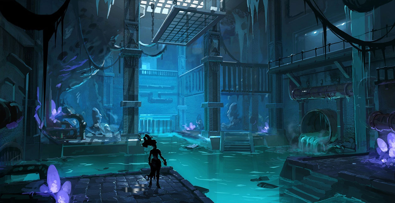 Sewage Concept Art from Darksiders III