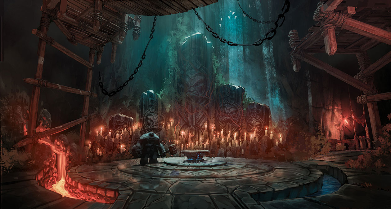 Ulthane Forge Concept Art from Darksiders III