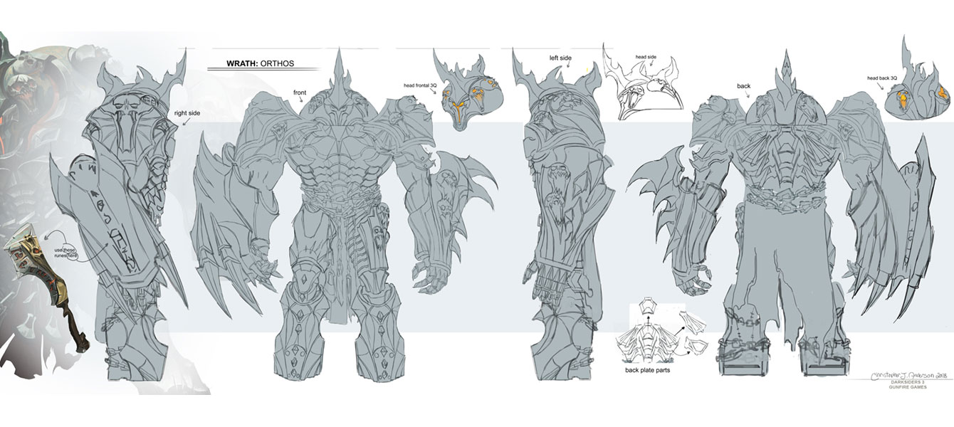 Wrath Ortho Art from Darksiders III