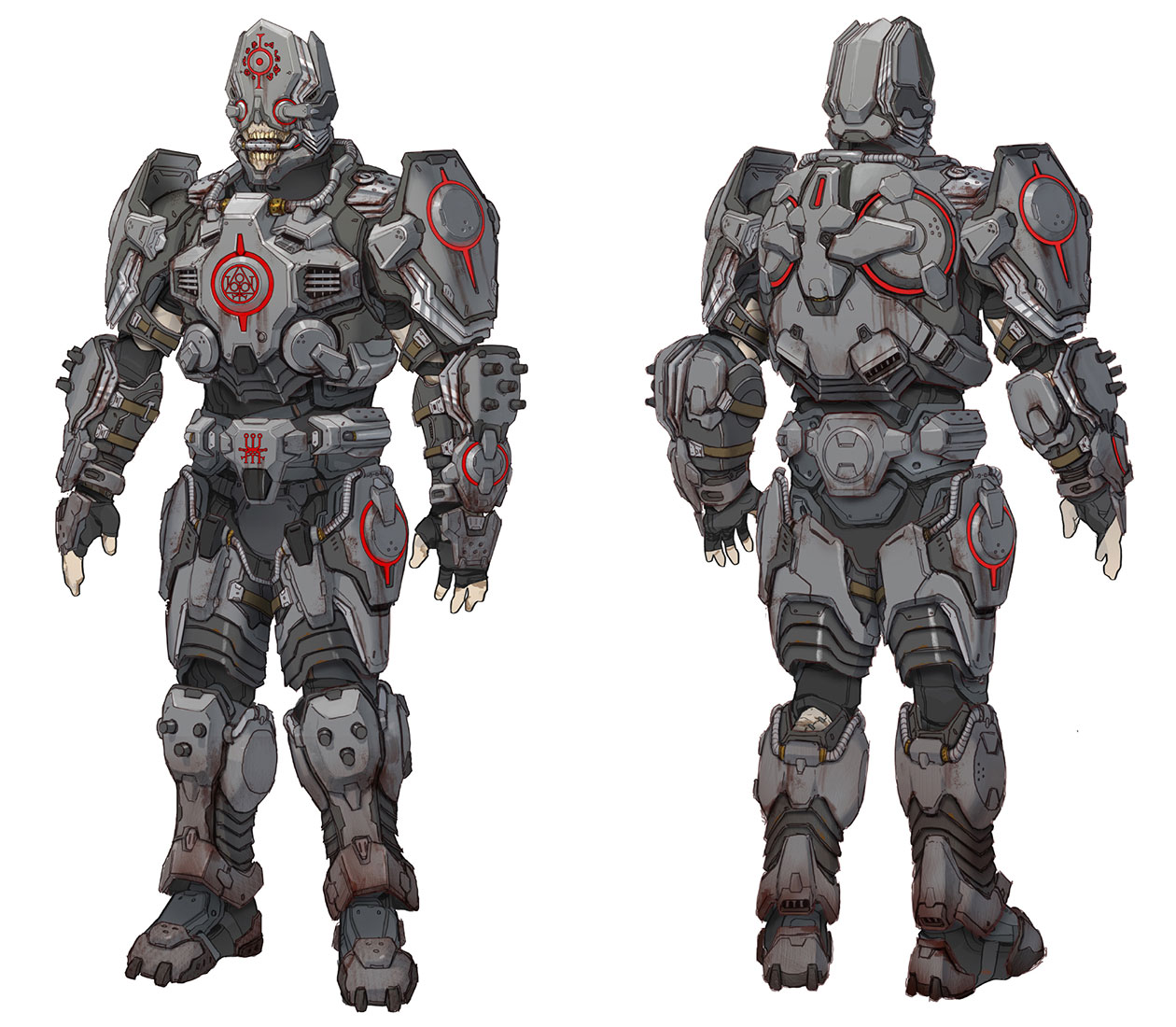 Cultist Armor Concept Art from Doom (2016)