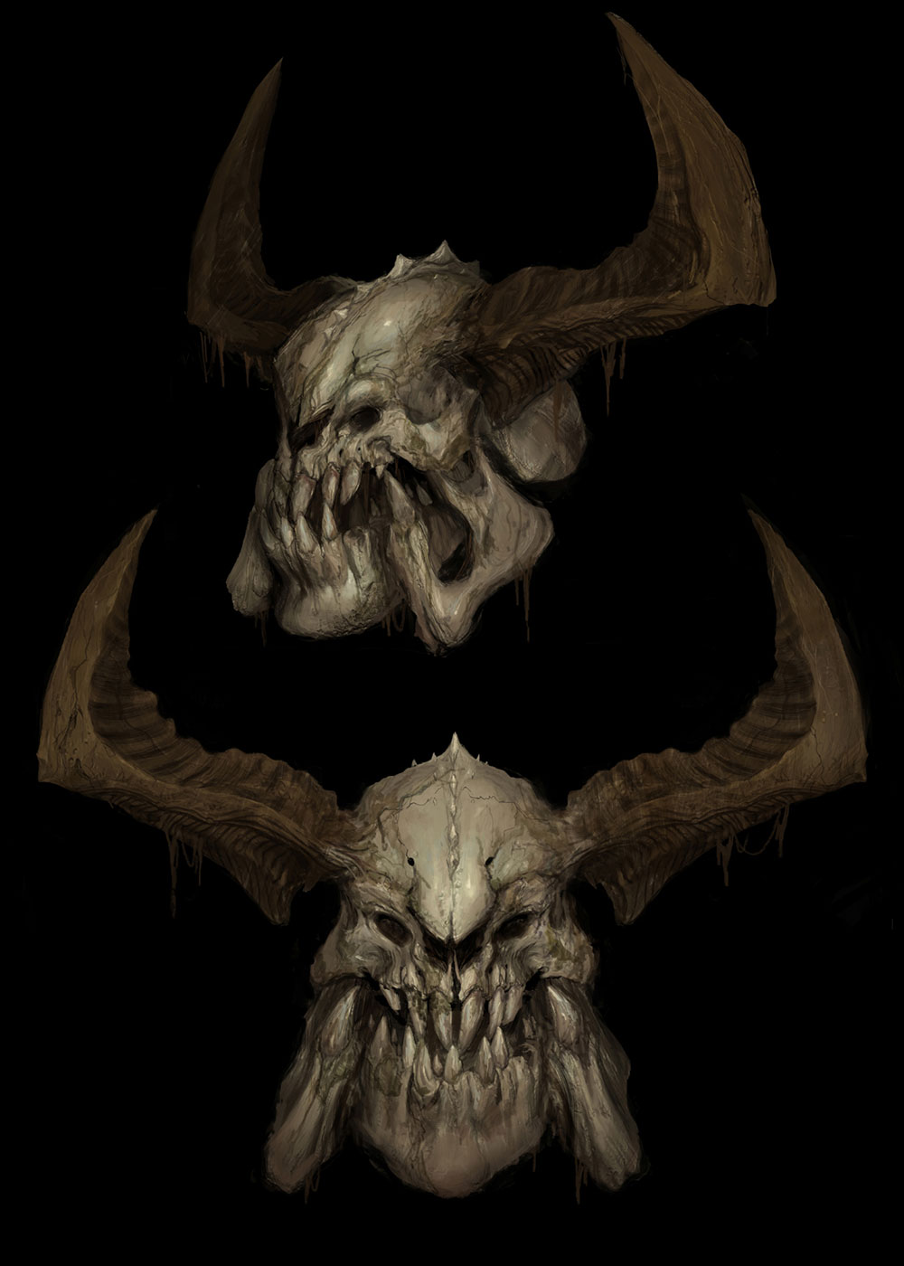 Demon Skull Concept Art from Doom (2016)