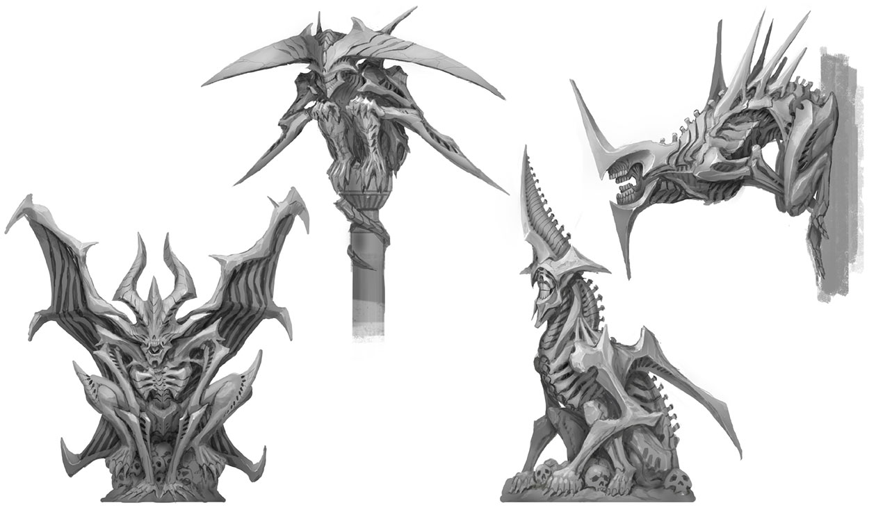 Gargoyles Concept Art from Doom (2016)