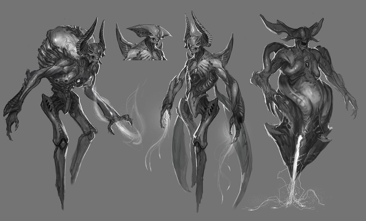 Harvester Concept Artwork from Doom (2016)