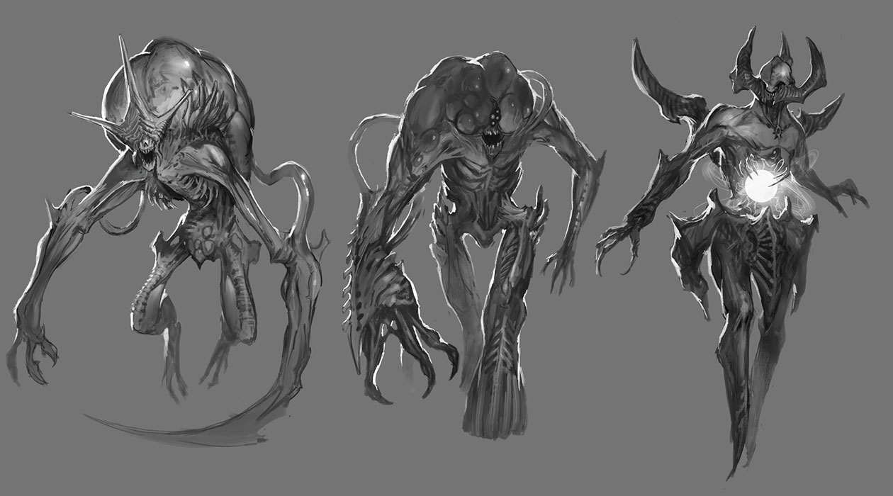 Harvester Demon Concept Artwork from Doom (2016)