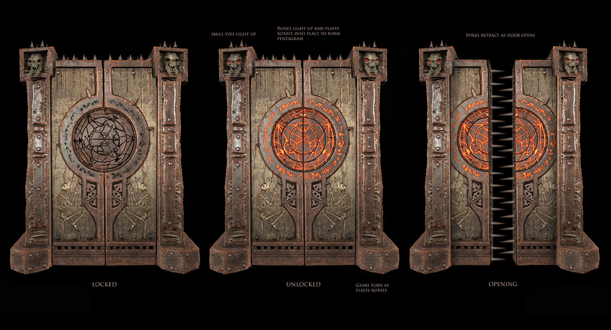 Hell Door Concept Art from Doom (2016)