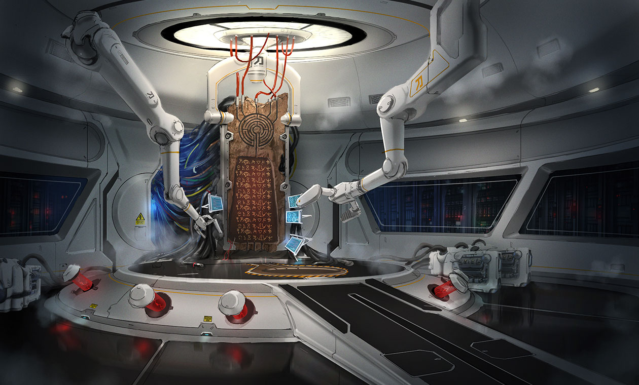 Lazarus Artifact Room Concept Art from Doom (2016)