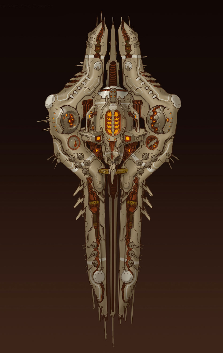 Orbital Space Station Concept Art from Doom (2016)
