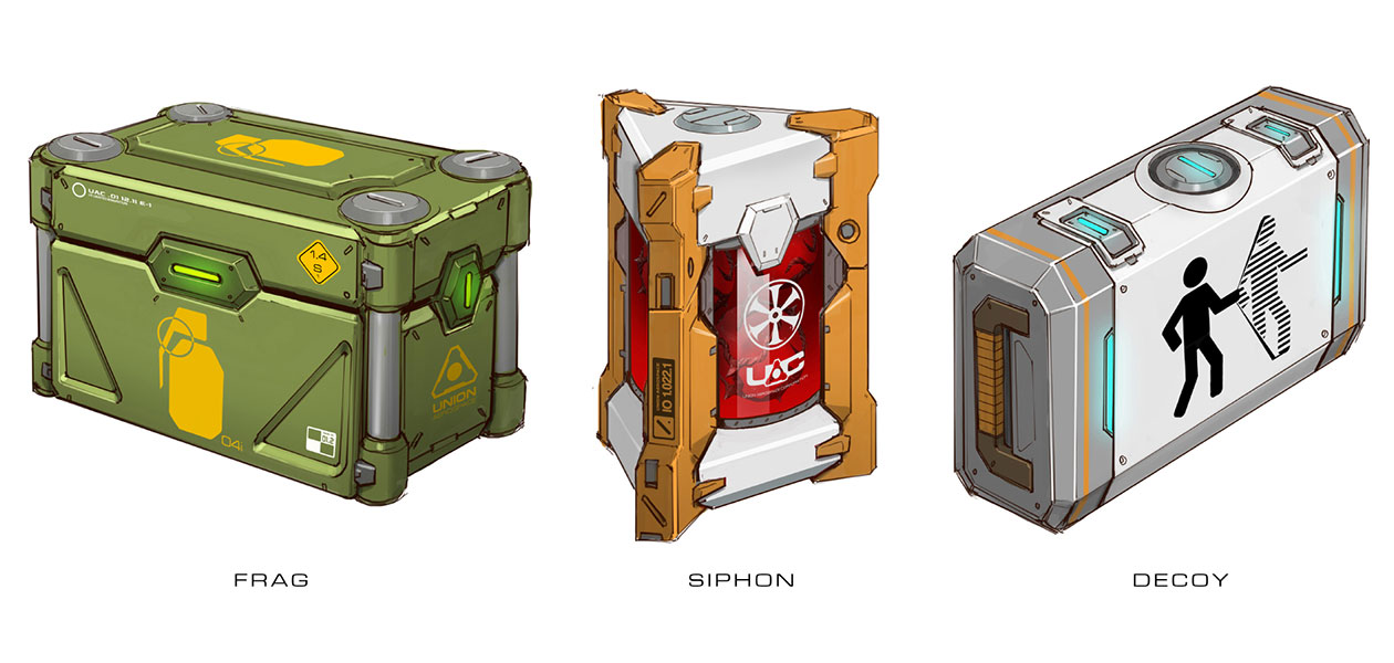 Pickups Concept Art from Doom (2016)