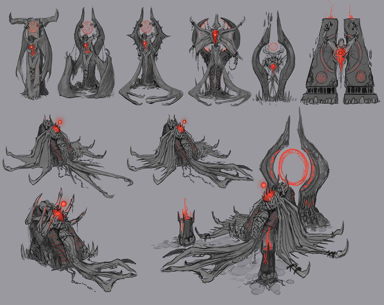 Sacrificial Altar Concept Artwork from Doom (2016)