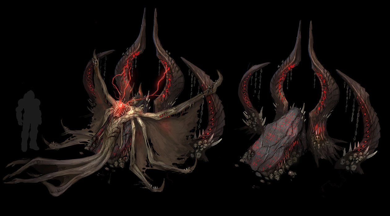 Sacrificial Altar Concept Art from Doom (2016)
