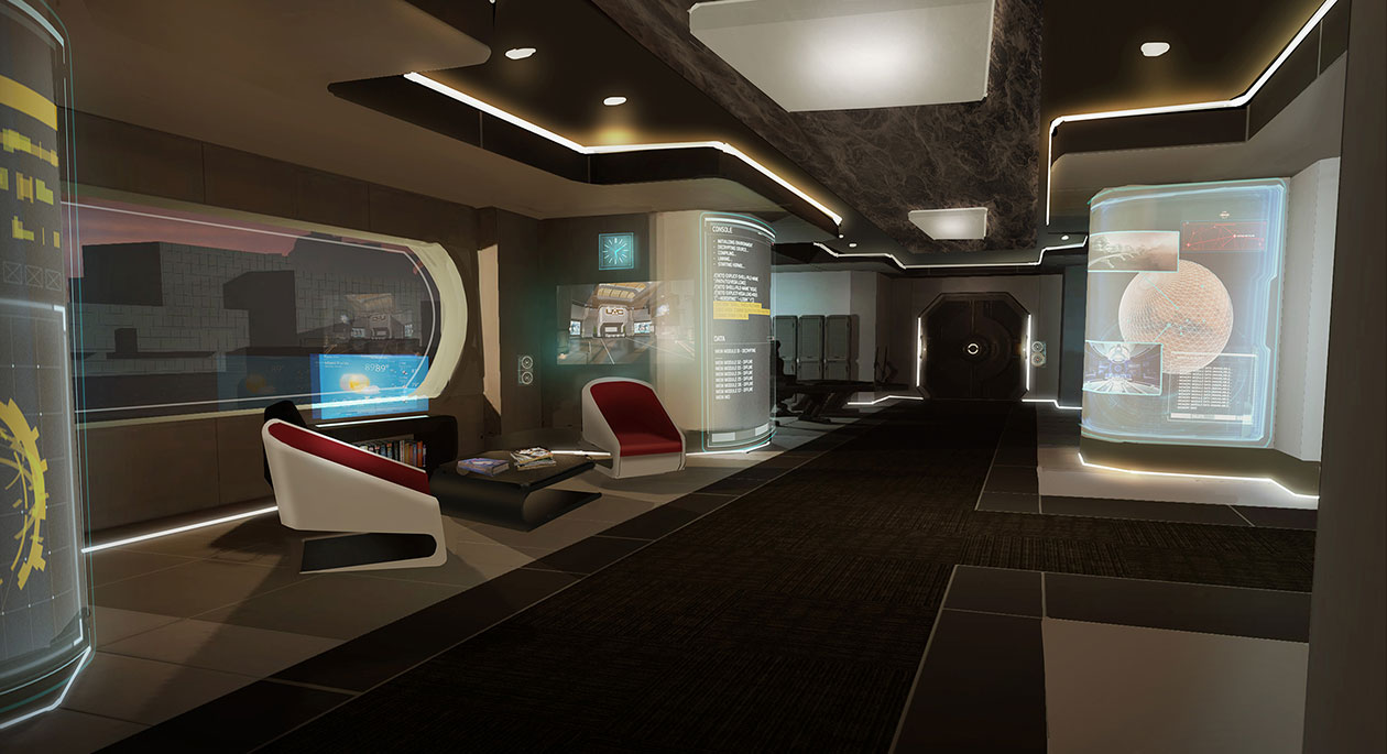 Samuel's Office Concept Art from Doom (2016)