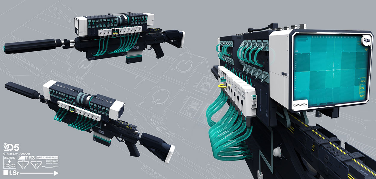 D.A.R.C.I. Weapon Art from Destiny 2
