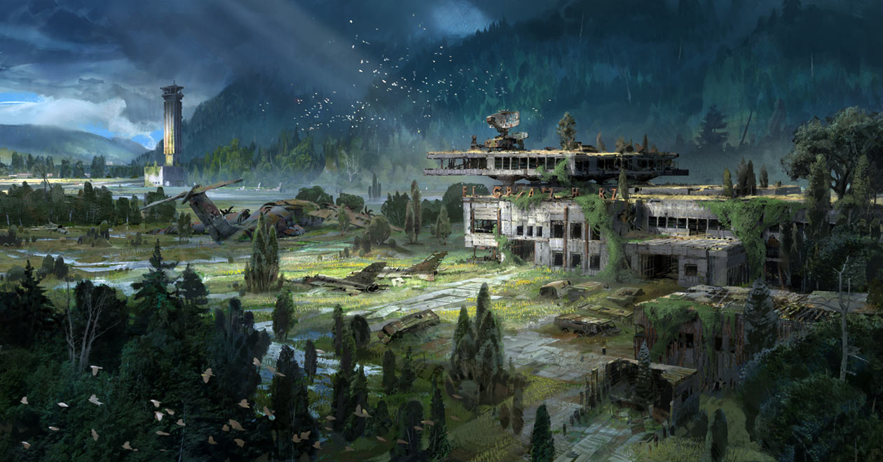European Dead Zone Airport Art from Destiny 2