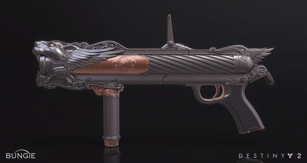 Fighting Lion Weapon Art from Destiny 2