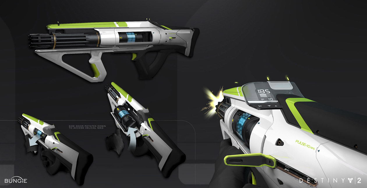 Gatling Pulse Weapon Art from Destiny 2
