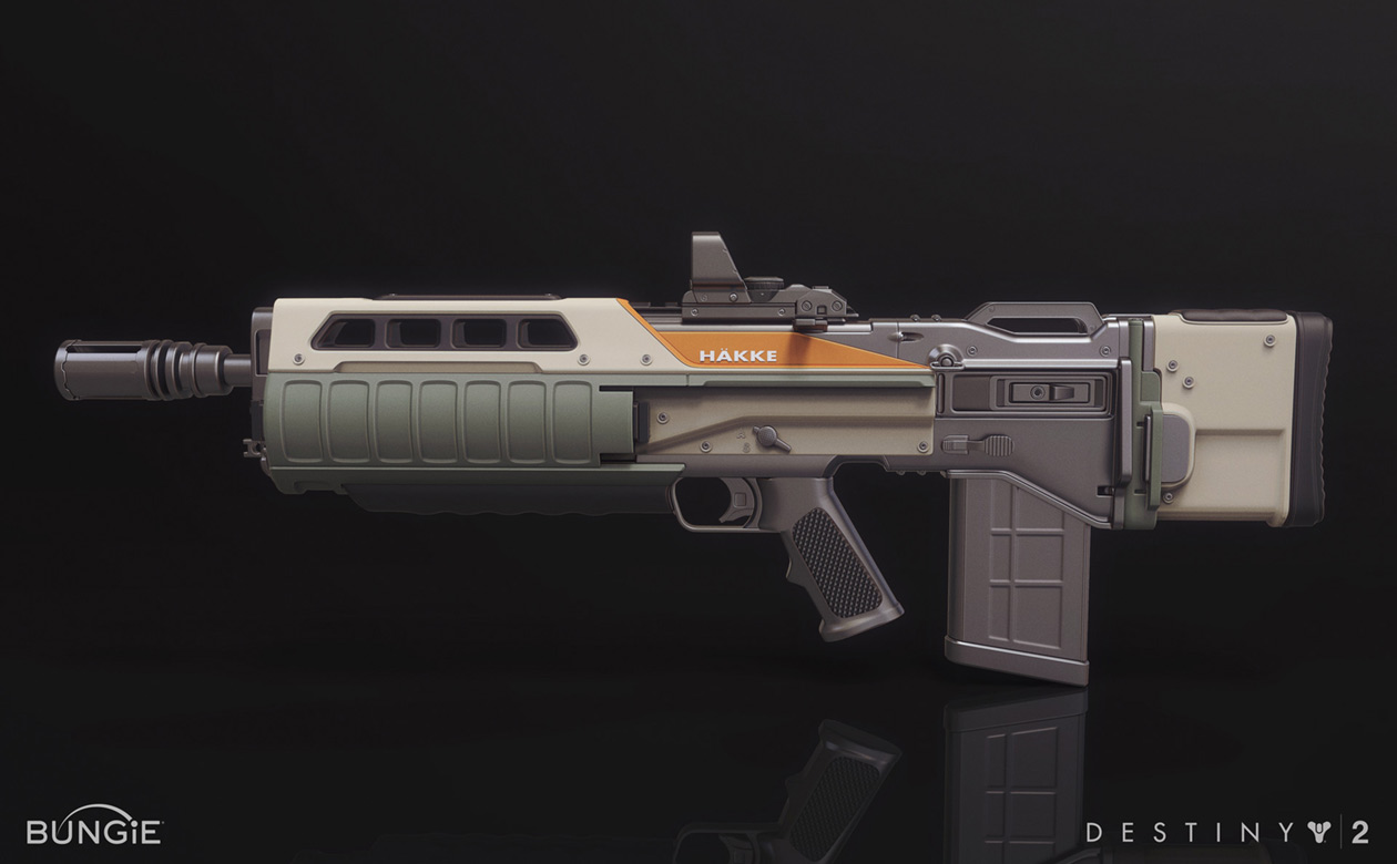 Hakke Auto Rifle Weapon Art from Destiny 2