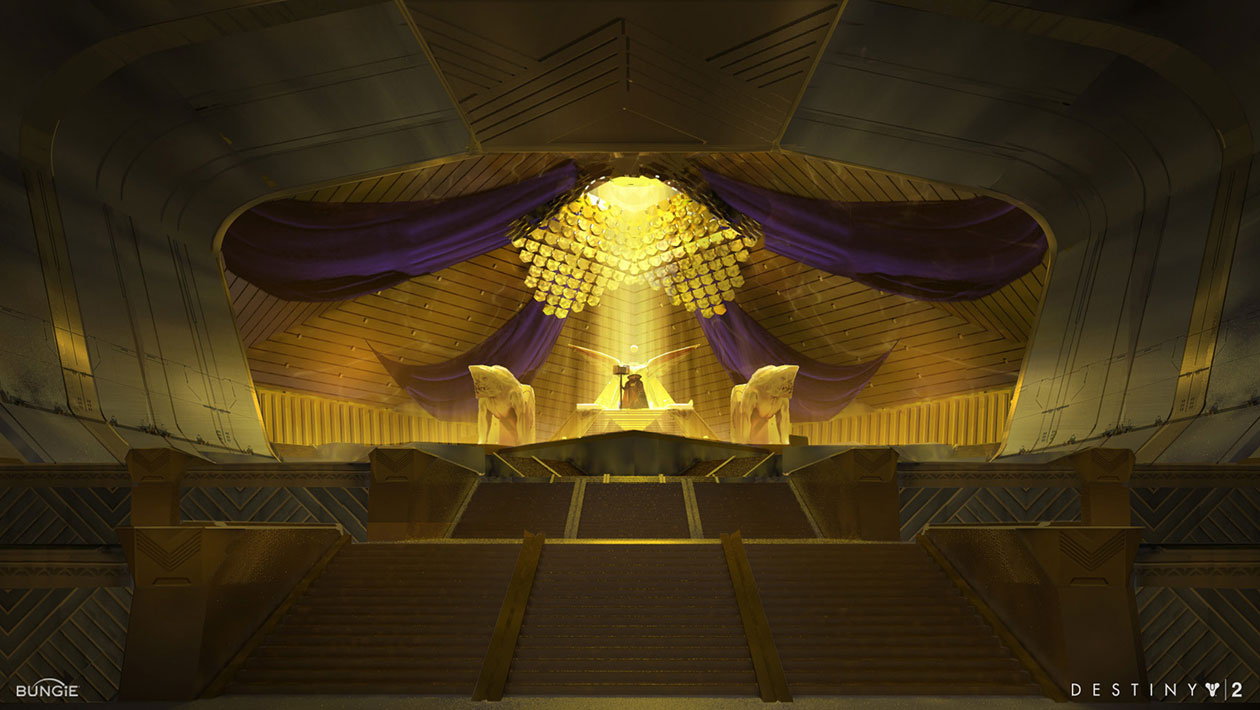 Leviathan Raid Interior Art from Destiny 2