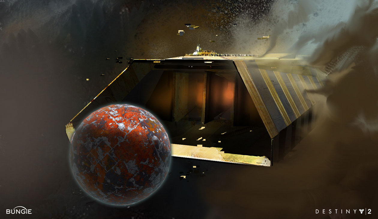 Leviathan Ship Concept Art from Destiny 2