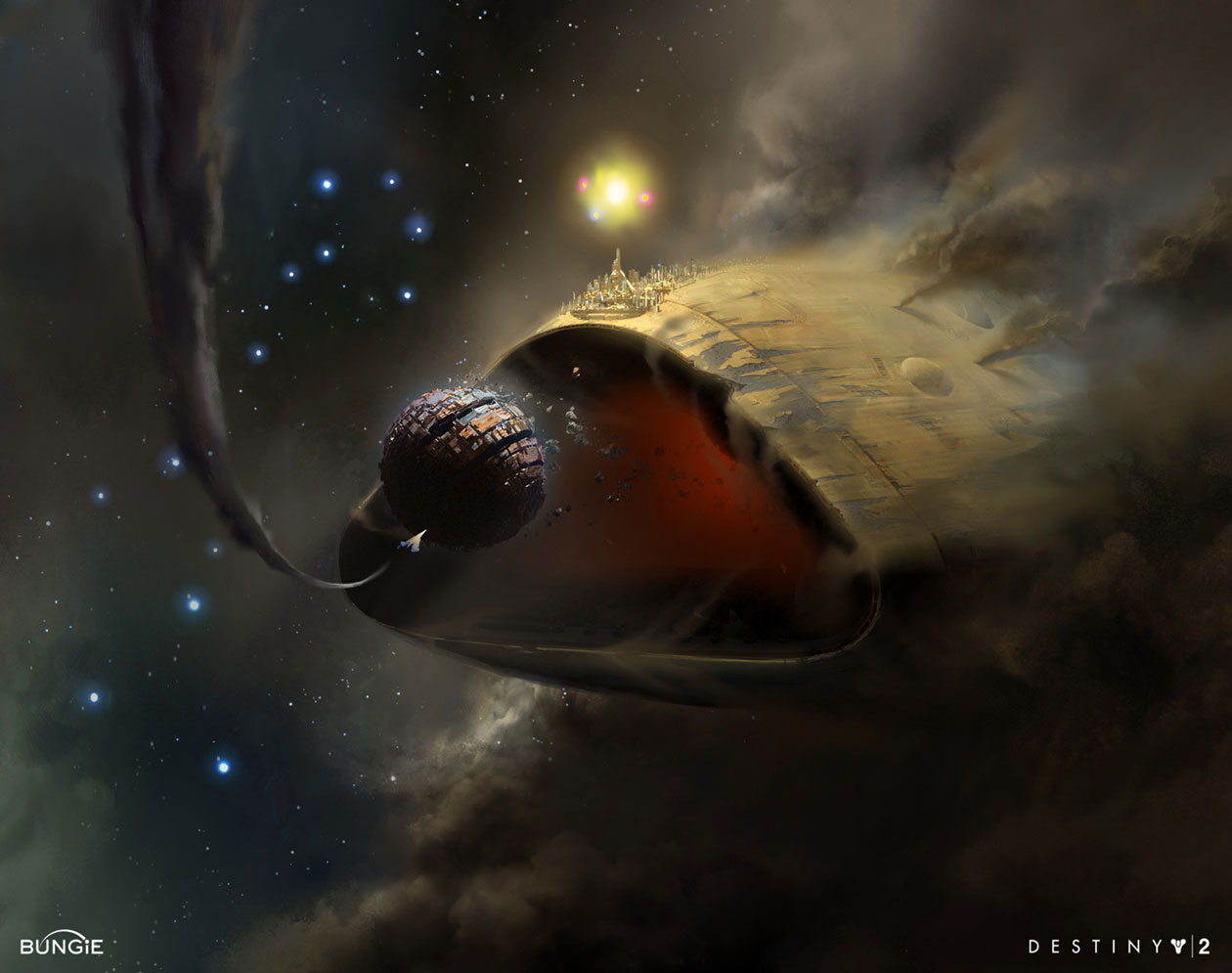 Leviathan Ship Art from Destiny 2