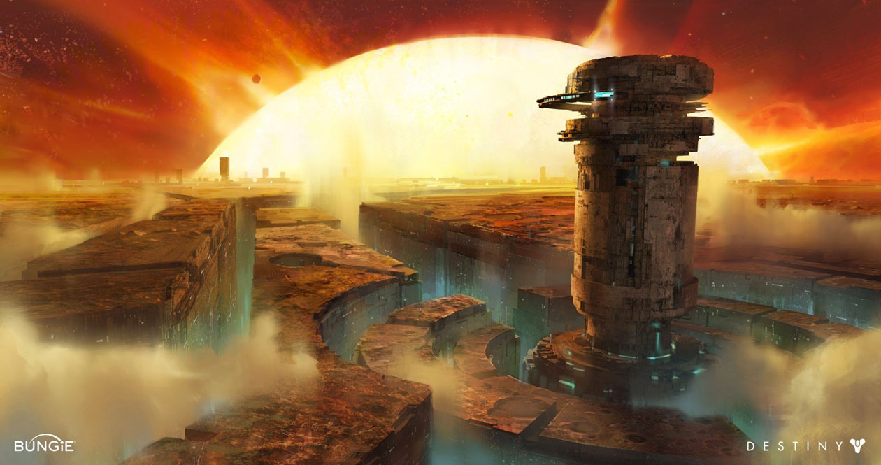 Mercury Landscape Art from Destiny 2