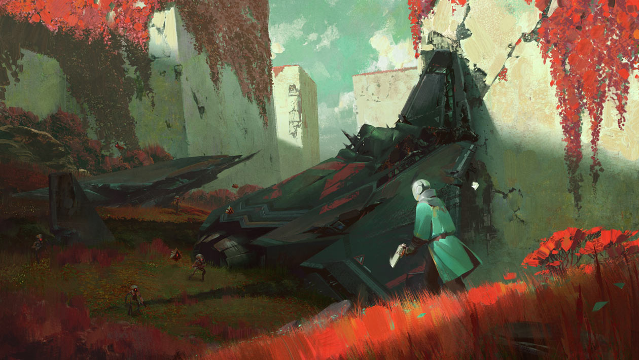 Myriad Crash Site Art from Destiny 2