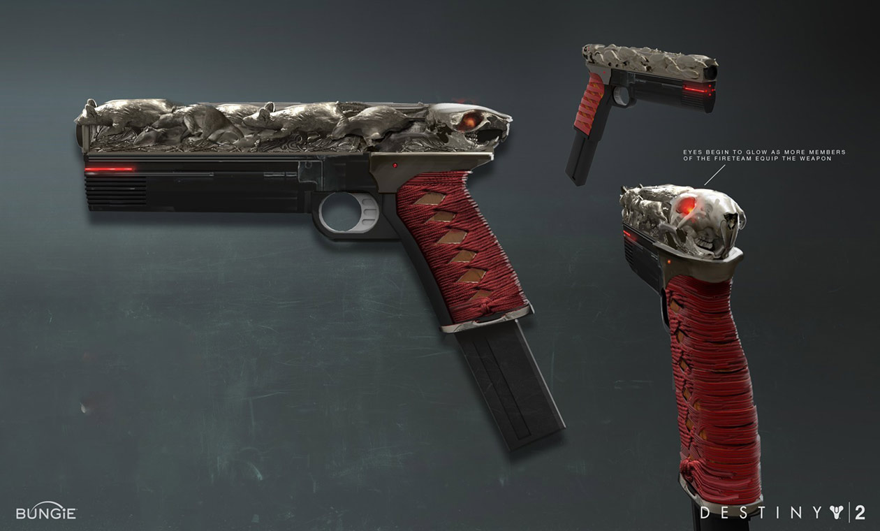 Rat King Exotic Sidearm Weapon Art from Destiny 2