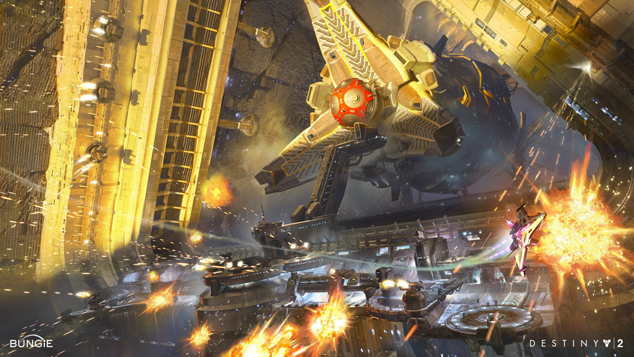 Sun-Destroying Missile Art from Destiny 2