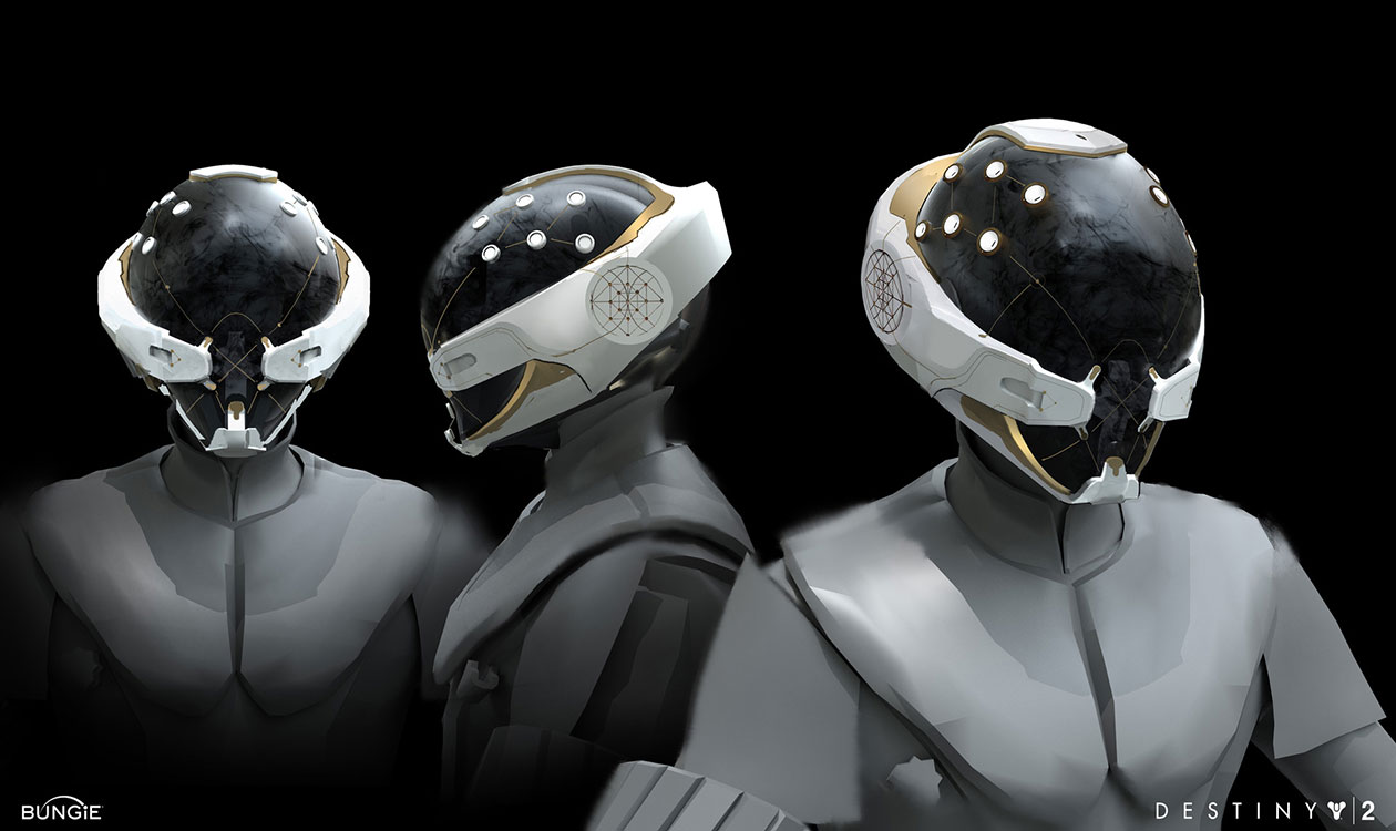 Warlock Helmet Concept Art from Destiny 2