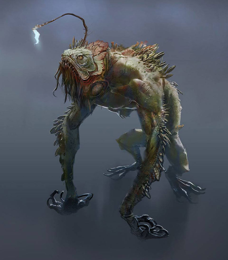 Angler Monster Art from Fallout 4