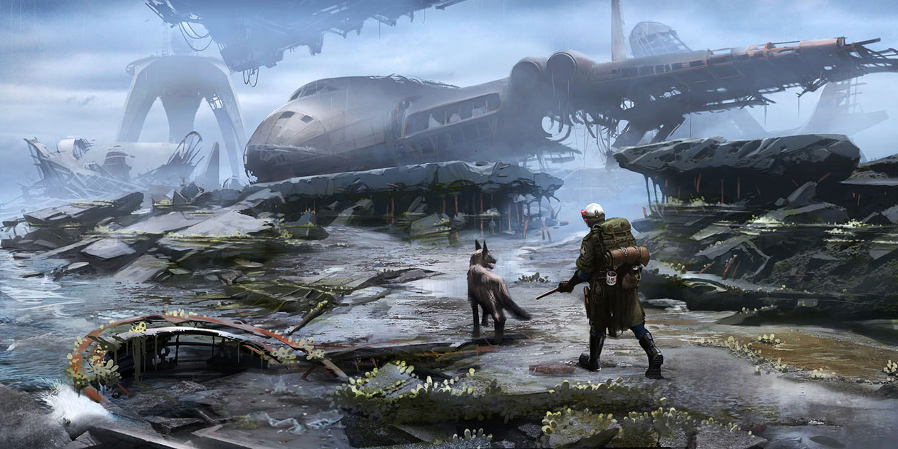 Boston Airport Concept Art from Fallout 4