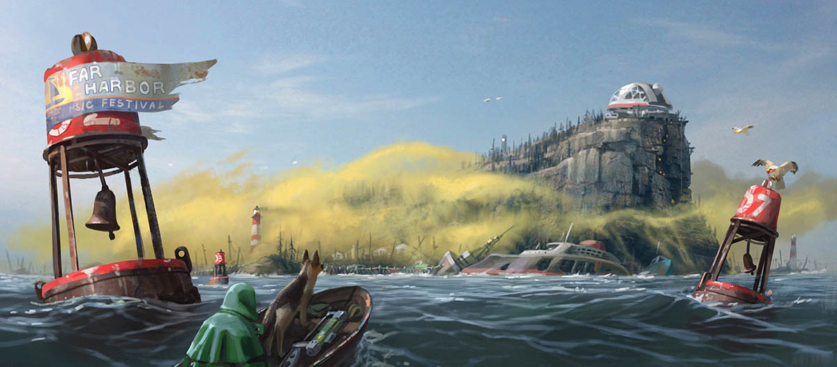 Far Harbor Concept Art from Fallout 4