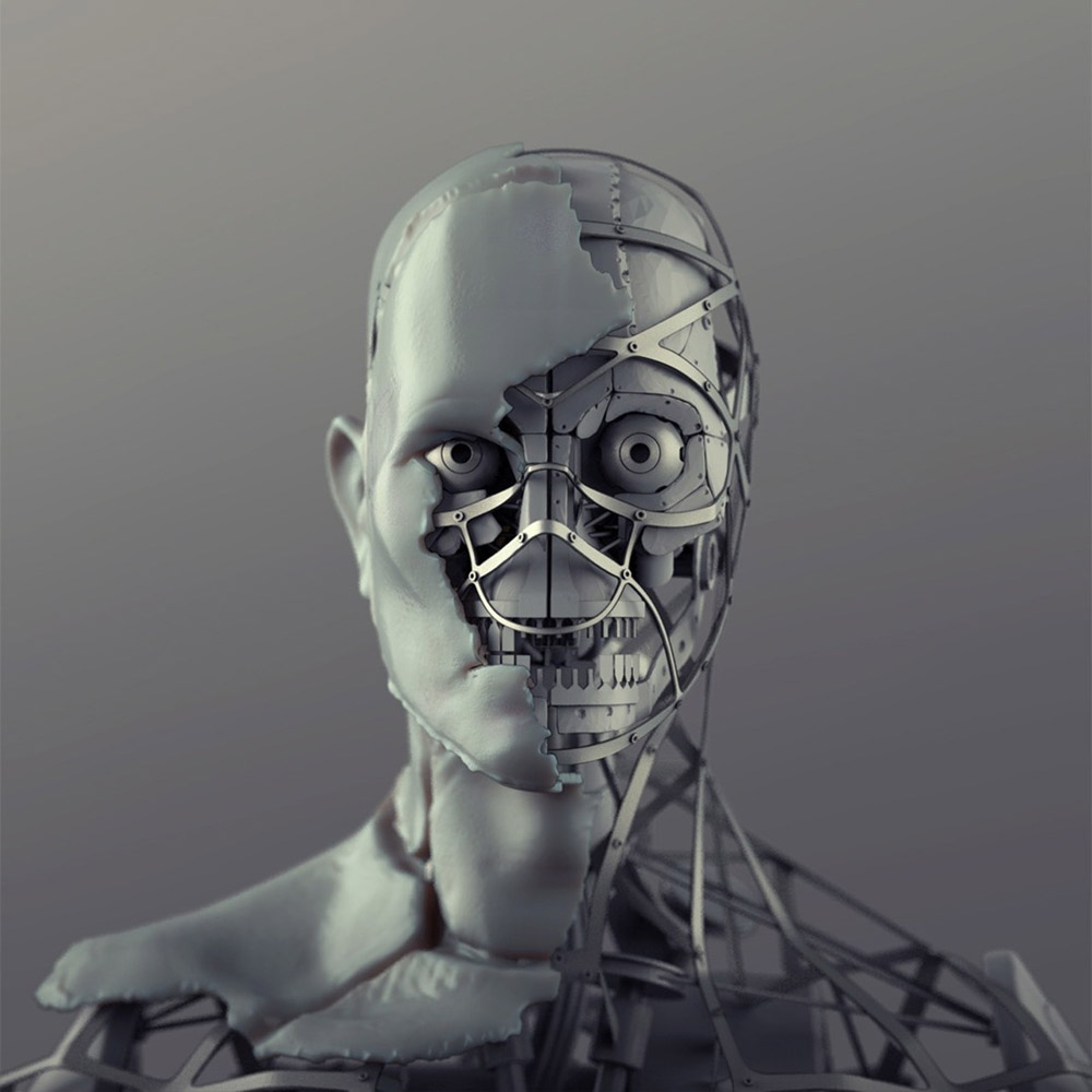 Generation 2 Synth Head Artwork from Fallout 4
