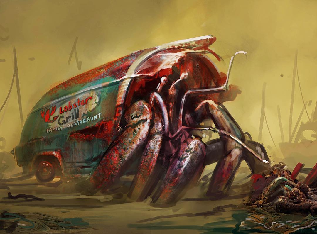 Hermit Crab Concept Art from Fallout 4