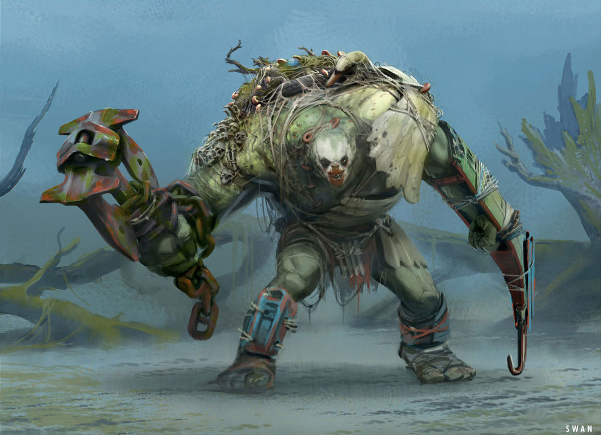 Mutant Swan Monster Art from Fallout 4