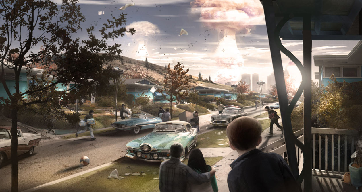Nuclear Blast Concept Art from Fallout 4