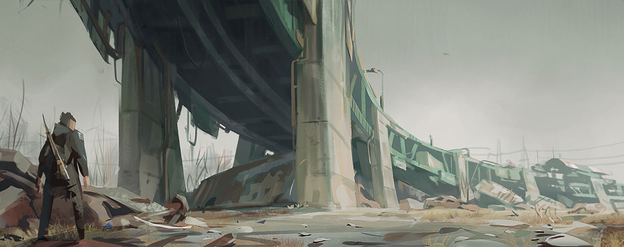 Overpass Concept Art from Fallout 4
