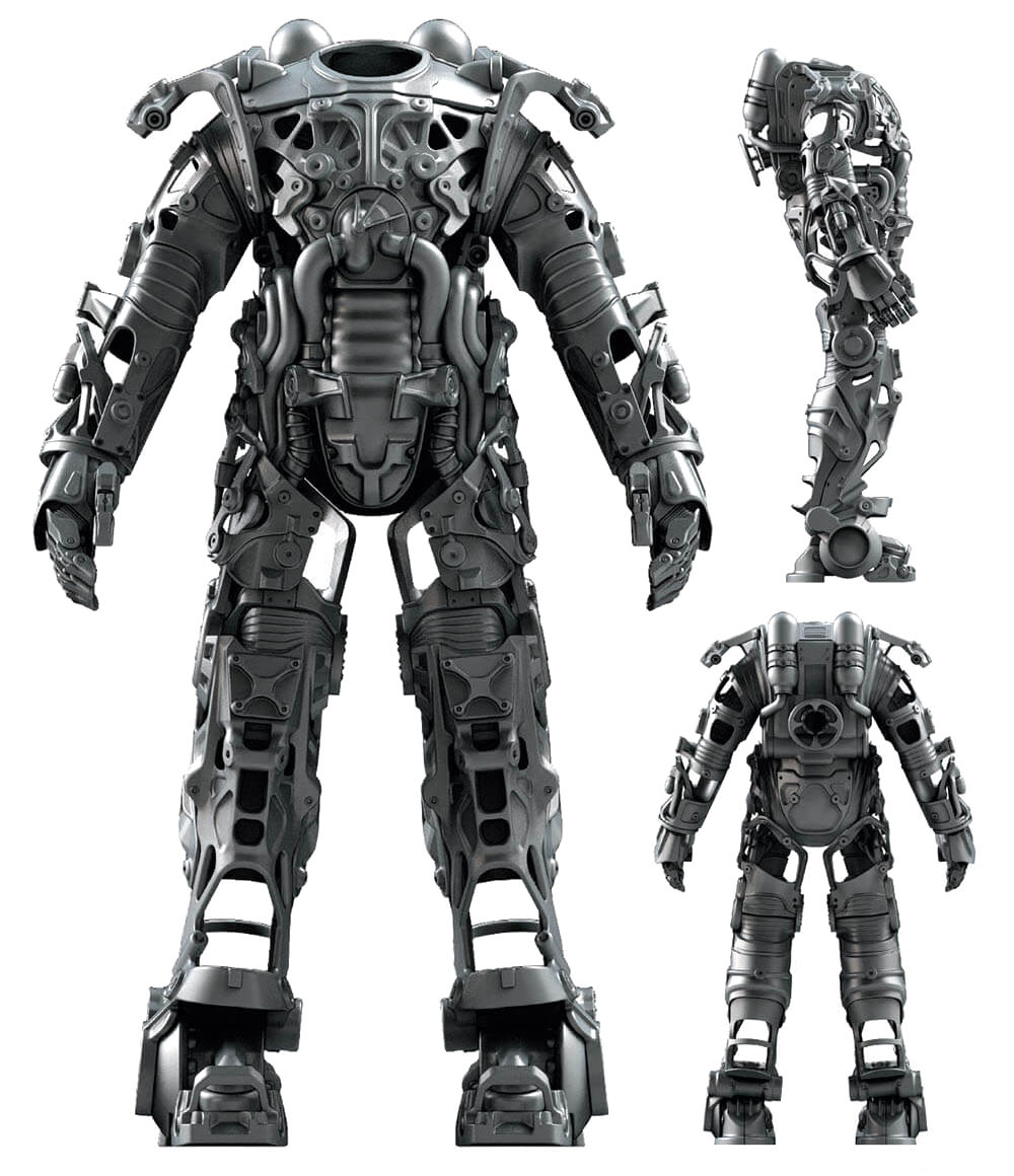 Power Armor Frame Artwork from Fallout 4