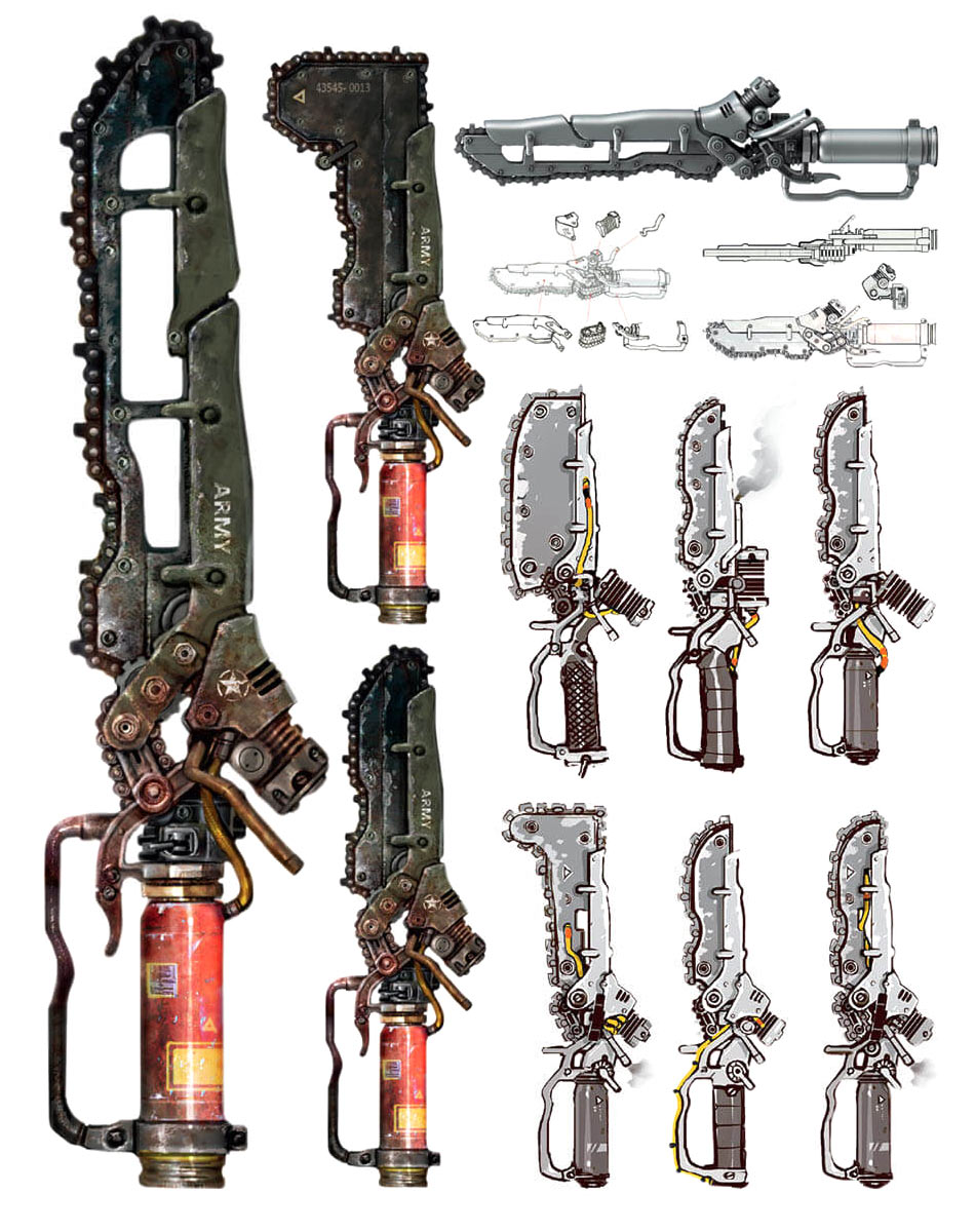 Ripper Weapon Art from Fallout 4